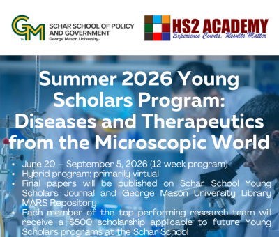 2026 George Mason University Summer Internship Young Scholars Program