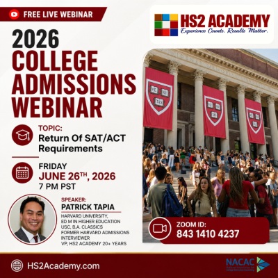 Summer Webinar Series: The Return Of SAT/ACT Requirements