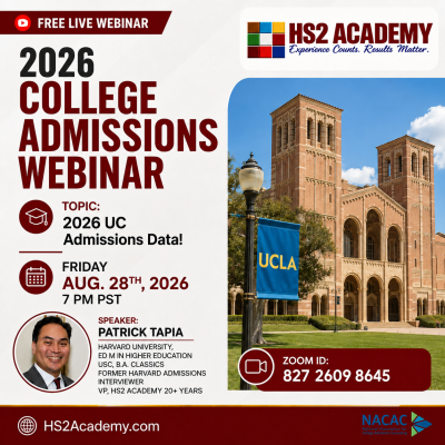 Friday Webinars! 2026 UC Admissions Data To Know